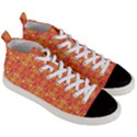 Desktop Pattern Abstract Orange Men s Mid-Top Canvas Sneakers View3