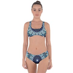 Pattern Abstract Background Art Criss Cross Bikini Set
