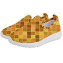 Square Pattern Diagonal Kids  Slip On Sneakers View2
