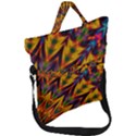 Background Abstract Texture Chevron Fold Over Handle Tote Bag View1