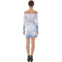 Simple Minimal Shapes Brushes Design Off Shoulder Top with Skirt Set View2