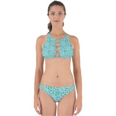 Colorful Abstract Print Pattern Perfectly Cut Out Bikini Set