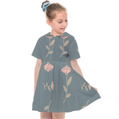 Florets In Grey Kids  Sailor Dress