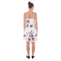 Purple Flowers Bring Cold Showers Ruffle Detail Chiffon Dress View2