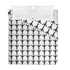 Strongman Background Gym Duvet Cover Double Side (full/ Double Size) by Alisyart