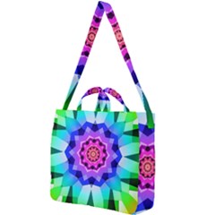 Ornament Kaleidoscope Square Shoulder Tote Bag