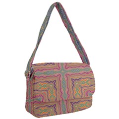 Abstract Design Abstract Art Orange Courier Bag