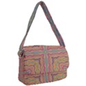 Abstract Design Abstract Art Orange Courier Bag View1