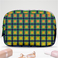 Tile Background Image Pattern Squares Make Up Pouch (small)