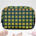 Tile Background Image Pattern Squares Make Up Pouch (Small) View1