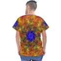Background Image Tile Abstract Men s V-Neck Scrub Top View2