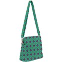 Background Image Structure Zipper Messenger Bag View1