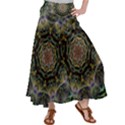 Fractal  Background Graphic Satin Palazzo Pants View1