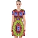 Tile Background Image Pattern Adorable in Chiffon Dress View1