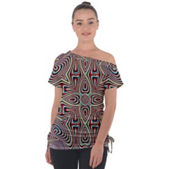 Background Image Color Colorful Tie-up Tee