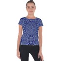 Farbenpracht Kaleidoscope Blue Short Sleeve Sports Top  View1