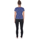 Farbenpracht Kaleidoscope Blue Short Sleeve Sports Top  View2