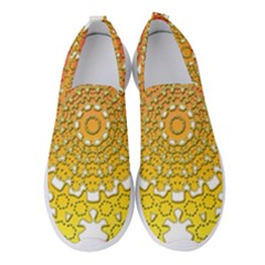Background Image Ornament Women s Slip On Sneakers