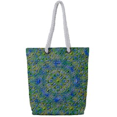 Farbenpracht Kaleidoscope Full Print Rope Handle Tote (small)
