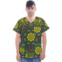 Background Image Wallpaper Men s V-Neck Scrub Top View1