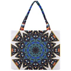 Fractal Tile Kaleidoscope Design Mini Tote Bag by Pakrebo