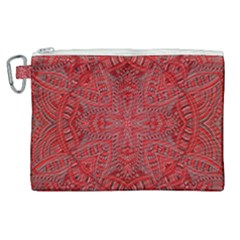 Tile Background Image Graphic 35 Red Canvas Cosmetic Bag (xl) by Pakrebo