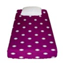 Fuschia Polka Dot Fitted Sheet (Single Size) View1