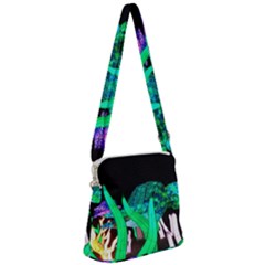 Dragon Lights Turtle Zipper Messenger Bag