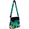 Dragon Lights Turtle Zipper Messenger Bag View1