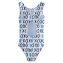 XO Valentines day pattern Kids  Cut-Out Back One Piece Swimsuit View2