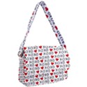 XO Valentines day pattern Courier Bag View1