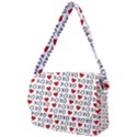 XO Valentines day pattern Courier Bag View2