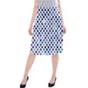 Shades Of Blue Polka Dots Midi Beach Skirt View1