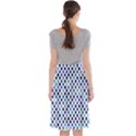 Shades Of Blue Polka Dots Midi Beach Skirt View2