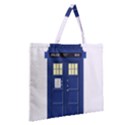 Tardis Doctor Who Time Travel Zipper Large Tote Bag View2