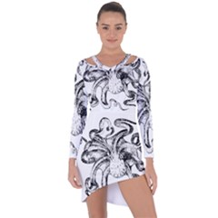 Animal Game Asset Call Invertebrate Asymmetric Cut-out Shift Dress