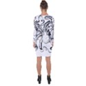 Animal Game Asset Call Invertebrate Asymmetric Cut-Out Shift Dress View2
