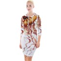 Animal Art Forms In Nature Jellyfish Quarter Sleeve Hood Bodycon Dress View1