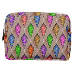 Abstract Background Colorful Leaves Make Up Pouch (medium) by Alisyart