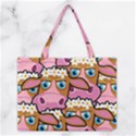 PINK COWS Medium Tote Bag View1
