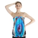 Abstract Kaleidoscope Pattern Strapless Top View1