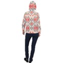 Tribal signs 2          Women Hooded Front Pocket Windbreaker View2
