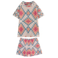 Tribal Signs 2        Kids  Swim Tee And Shorts Set