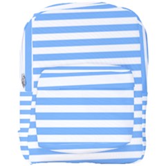 Blue Stripes Full Print Backpack by snowwhitegirl