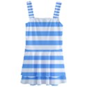 Blue Stripes Kids  Layered Skirt Swimsuit View1