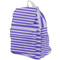 Lilac Purple Stripes Top Flap Backpack by snowwhitegirl