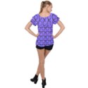 Nerdy Glasses Purple Ruffle Collar Chiffon Blouse View2