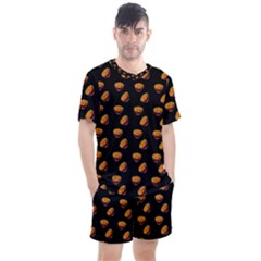 Kawaii Chips Black Men s Mesh Tee And Shorts Set