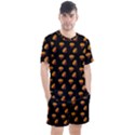 Kawaii Chips Black Men s Mesh Tee and Shorts Set View1