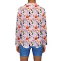 Halloween Treats Pattern Pink Kids  Long Sleeve Swimwear View2